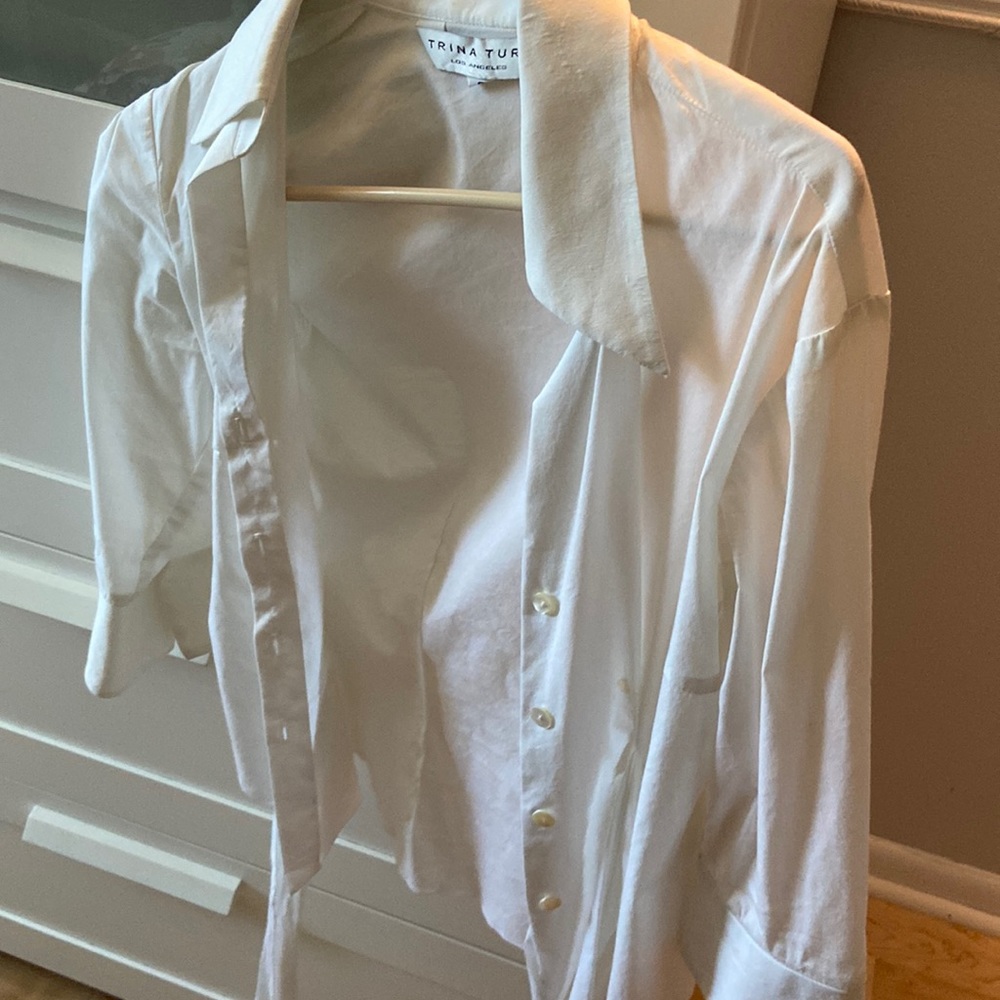 White blazer top